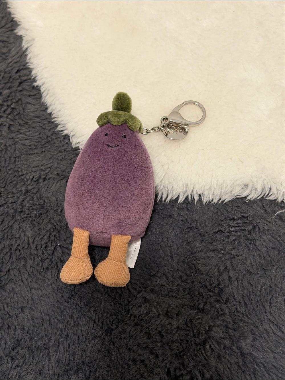 Jellycat Amuseables Eggplant Bag Charm